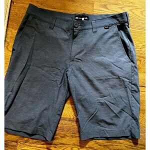 Travis Mathew Shorts Mens 34 Performance Golf Chino Stretch Flex Flat Front Blue